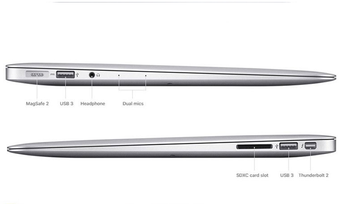 Macbook Air 13.3 inch 2017 (MQD32SA/A) kết nối nhanh chóng